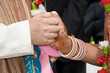 Indian wedding , woman's hand henna tattooed Indian wedding , woman's hand henna tattooed