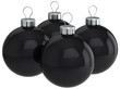 Modern black christmas balls (Hi-Res)