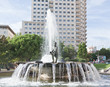 The Satue at the Spain Square in Madrid The Satue at the Spain Square in Madrid
