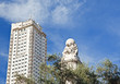 The Satue at the Spain Square in Madrid The Satue at the Spain Square in Madrid