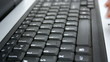 Typing on laptop keyboard