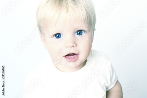 Photo: portrait of adorable baby portrait of adorable baby