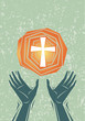 Praise Hands and Cross