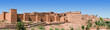 A panorama of a Moroccan kasbah.