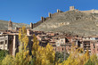 Panoramic view of the village of Albarrcin in Teruel, Spain.