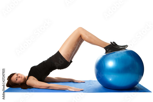 Photo: Reverse leg roll excercise Reverse leg roll excercise