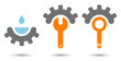 technik zahnrad symbol modern
