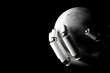 Cyborg hand protecting moon Cyborg hand protecting moon