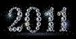 2011 year diamond text