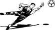 Soccer goalkeeper illustration