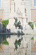 The Satue at the Spain Square in Madrid The Satue at the Spain Square in Madrid