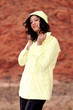 Woman in raincoat