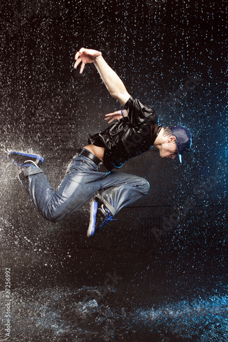 Photo: Hip-hop dancer in aqua studio Hip-hop dancer in aqua studio