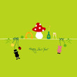 Standing Fly Agaric & Symbols