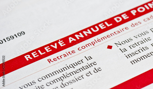 Photo: Relevé de points retraite Relevé de points retraite