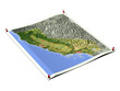 California on unfolded map sheet. California on unfolded map sheet.