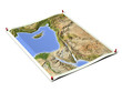 Palestine on unfolded map sheet. Palestine on unfolded map sheet.