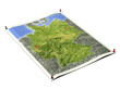 Germany on unfolded map sheet. Germany on unfolded map sheet.