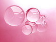Transparent water drops