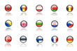 Nice icons of european flags Nice icons of european flags