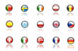 Nice icons of european flags Nice icons of european flags