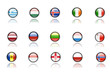 Nice icons of european flags