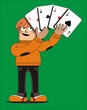 Hombre_cartas de poker Hombre_cartas de poker