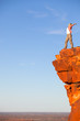 Photo: woman on a rock woman on a rock