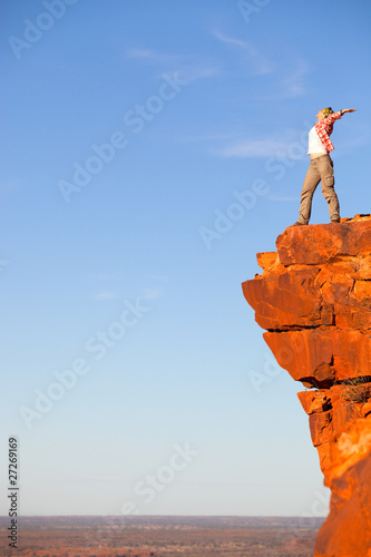 Photo: woman on a rock woman on a rock