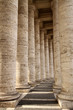 Colonnade in Piazza San Pietro (St Peter's Square) in Vatican Colonnade in Piazza San Pietro (St Peter's Square) in Vatican