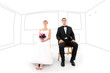 Bride and Groom in their new house