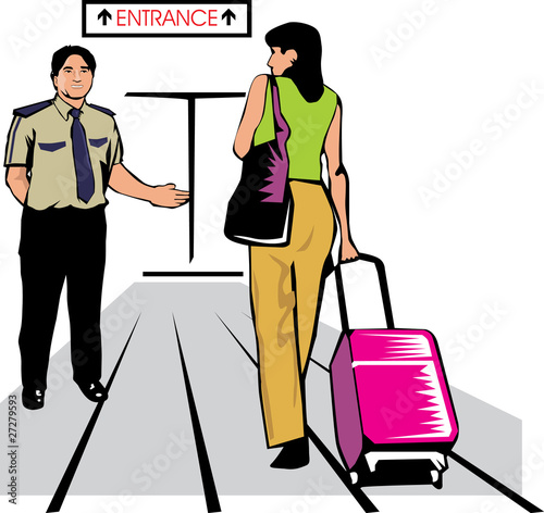 Vector: Airport Guard Airport Guard