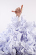 Businessman overwhelmed by paper