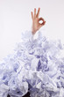 Businessman overwhelmed by paper