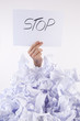 Photo: Businessman overwhelmed by the paper Businessman overwhelmed by the paper