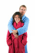 Couple en peignoir