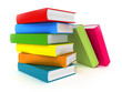 Colorful books isolate on white Colorful books isolate on white