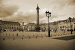 Famous Vendôme square of Paris