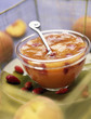 Marmelade de pêches aux fraises des bois