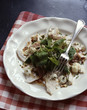 Salade de mâche, poule et roquefort Salade de mâche, poule et roquefort