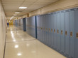 school lockers in corridor