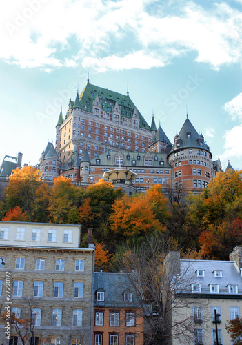 Foto: Chateau in Quebec city, Canada Chateau in Quebec city, Canada