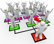 Rallying the Troops - Leader with Bullhorn - Org Chart