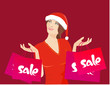 girl on christmas sale