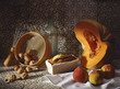 Pumpkin and walnut cake