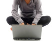 Young Woman Using Laptop. Model Released