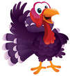 Cartoon Turkey Waving Cartoon Turkey Waving