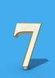 seven as blown birthday candle