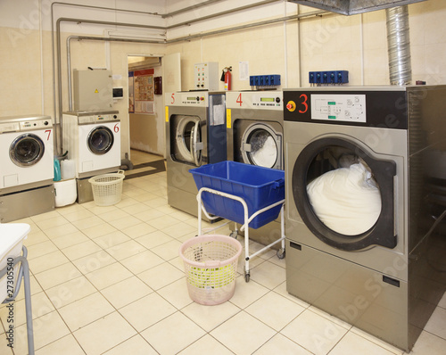 Photo: Commercial laundry interior Commercial laundry interior