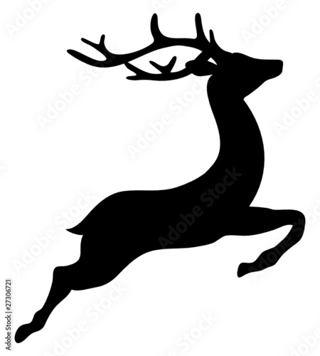 Vector: Reindeer Flying Reindeer Flying